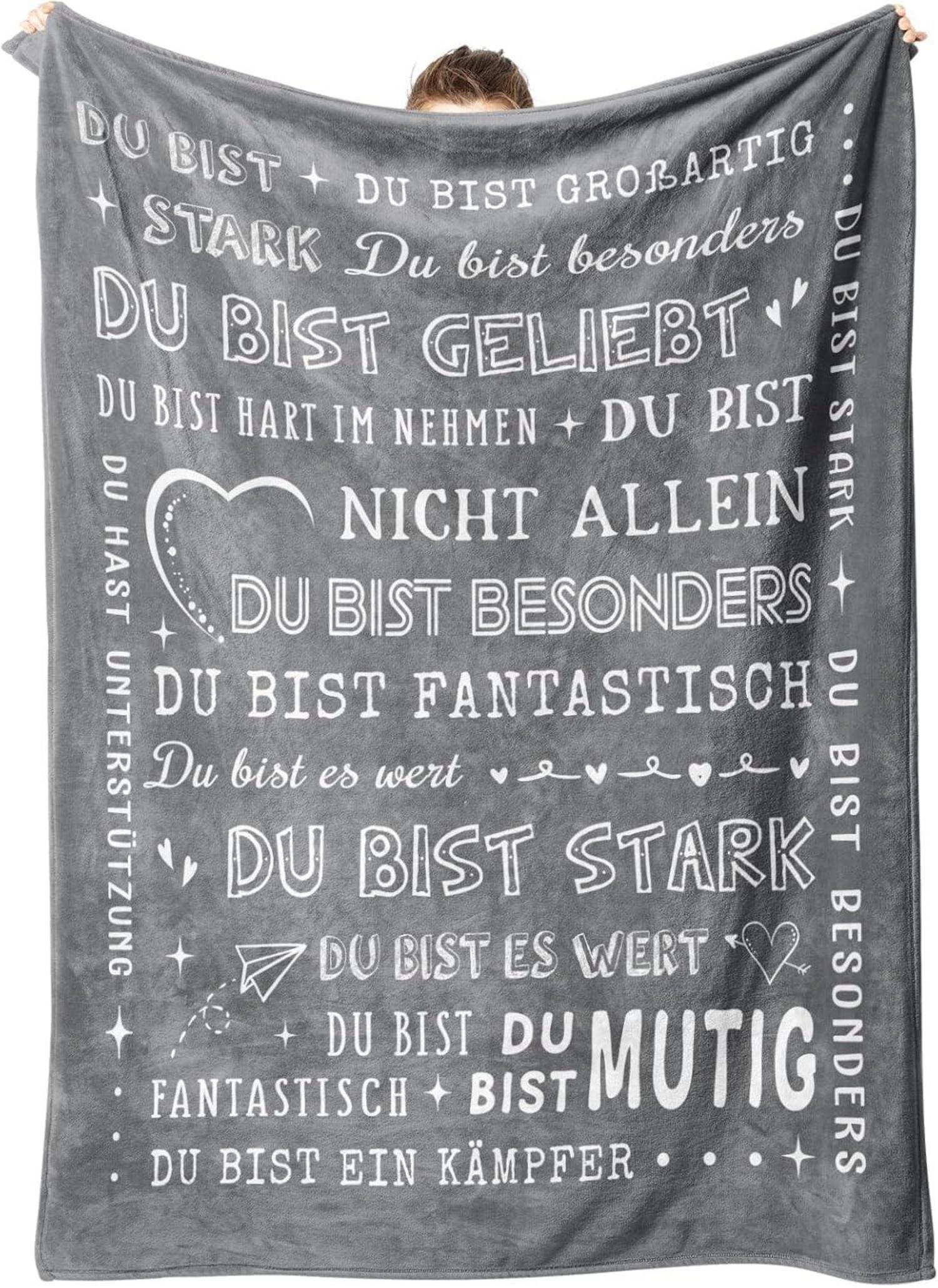 Personalisierte Flanelldecke Geschenk für Frauen Männer