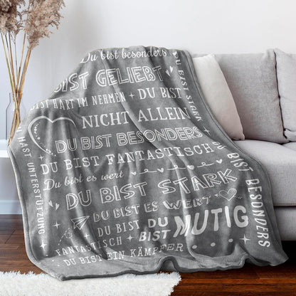 Personalisierte Flanelldecke Geschenk für Frauen Männer