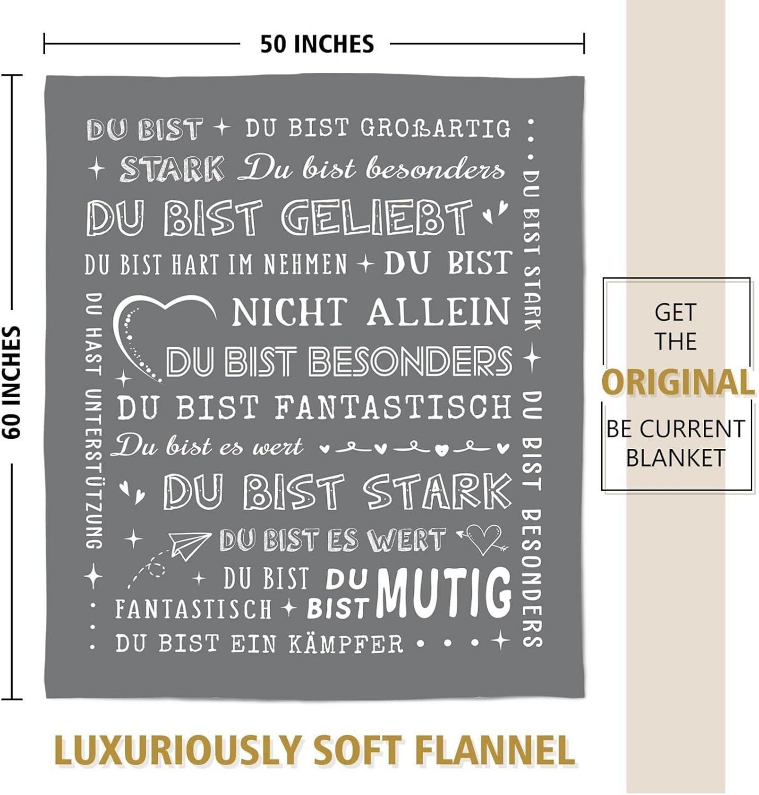 Personalisierte Flanelldecke 62x52 Zoll Grau, Geschenke für Frauen