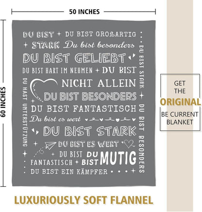 Personalisierte Flanelldecke 62x52 Zoll Grau, Geschenke für Frauen