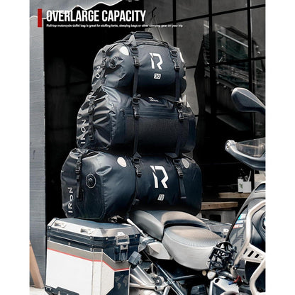 Wasserdichte Motorrad Gepäckrolle 50L – Braun
