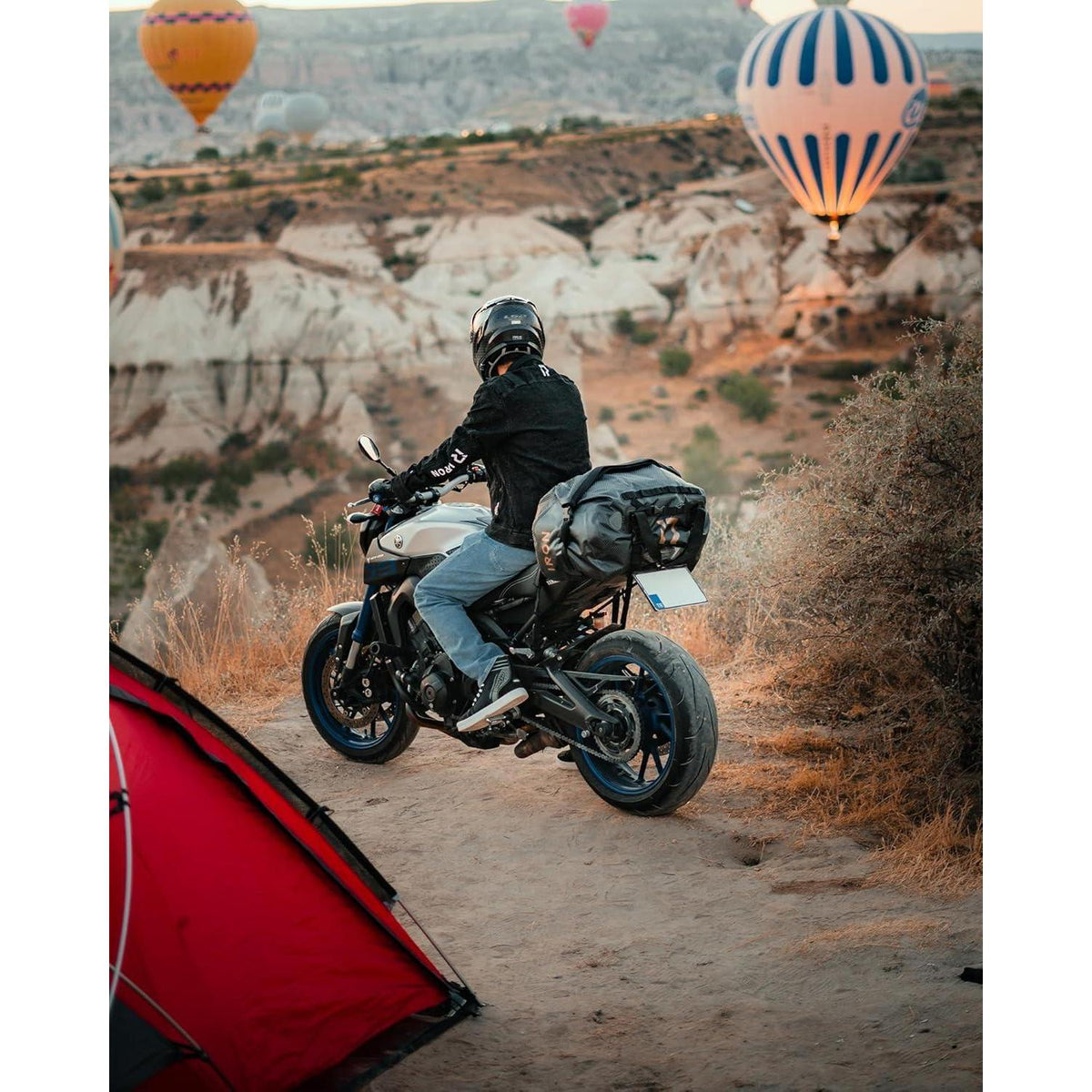 Wasserdichte Motorrad Gepäckrolle 70L – Vielseitige Hecktasche