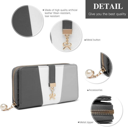 Damen Handtasche Schultertasche Shopper Ledertasche mit V-Form Design