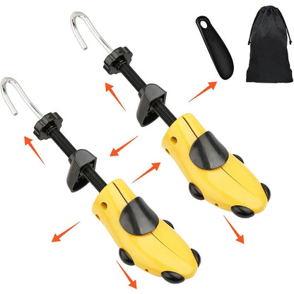 Schuhspanner Damen Herren Schuhdehner Gelb Schuhlöffel