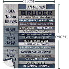 Bruder Geschenk Decke 150x130cm - Kuschelig & Warm