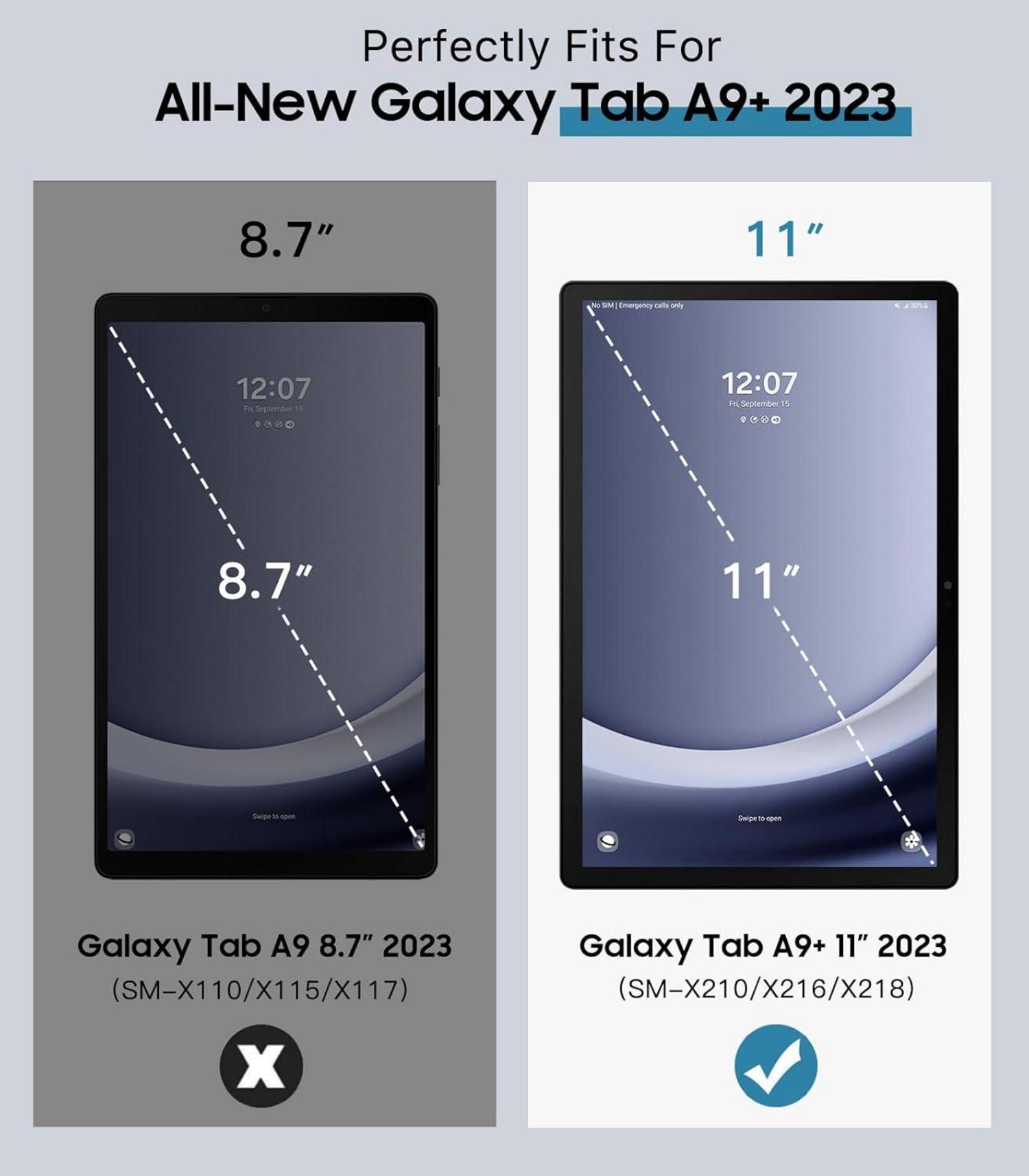 TiMOVO Samsung Galaxy Tab A9 Plus 11 Zoll 2023 Hülle
