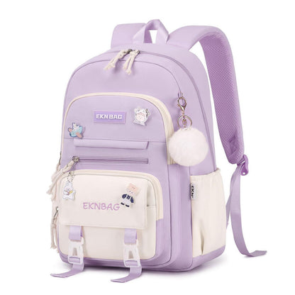 Schulrucksack Mädchen Lila – Komfortabler Kinderrucksack 3.-7. Klasse