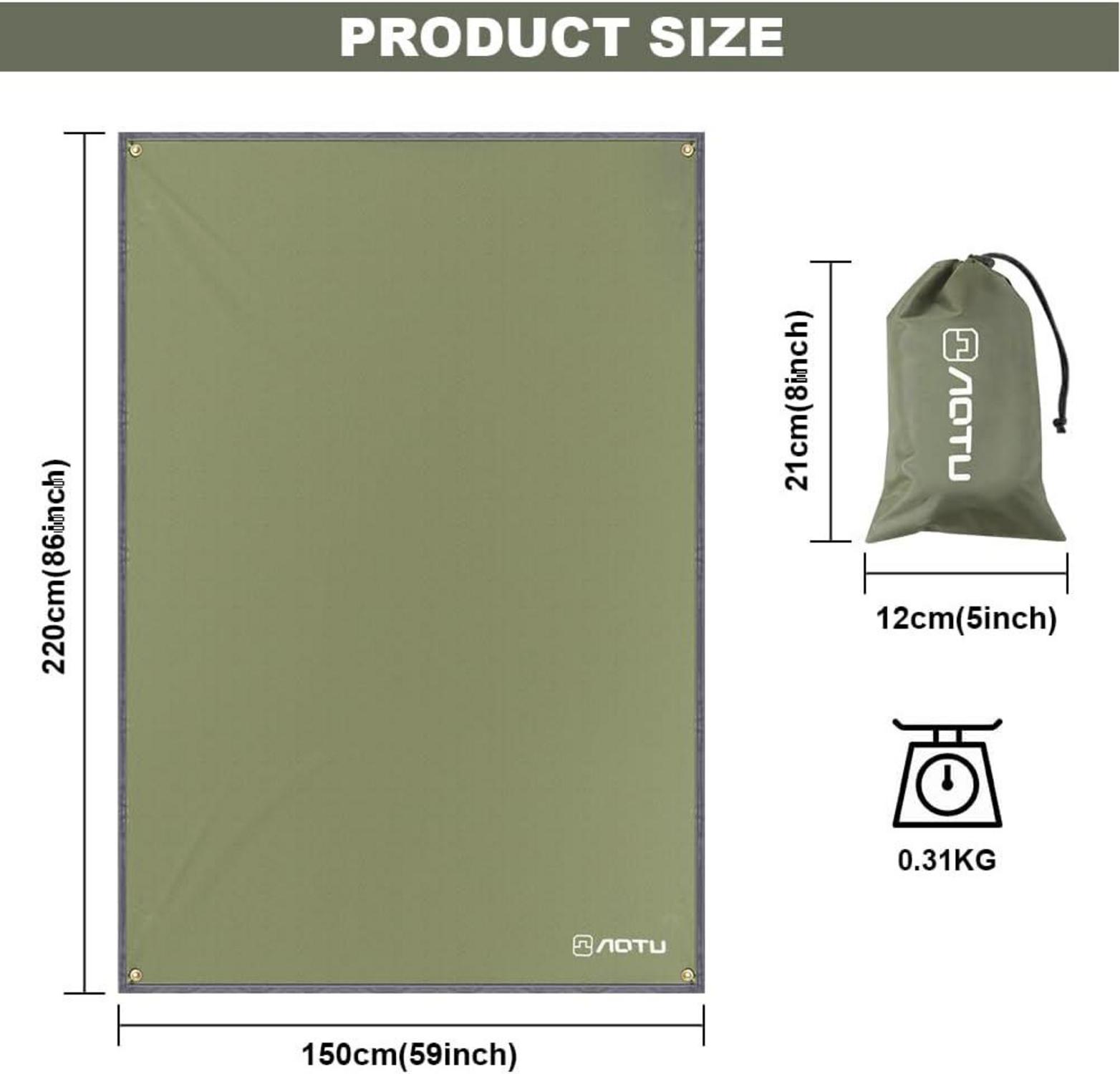 Flintronic Camping Zeltplane Bodenplane Tarp Hängematte