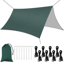 Tarp 3x3m Ultraleicht Wasserdicht mit Zubehör für Camping Outdoor