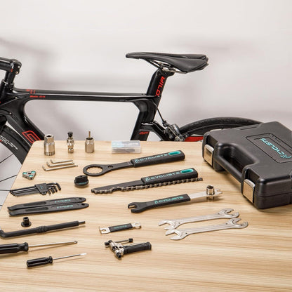 Fahrrad Reparaturset 22-teilig mit Werkzeugkoffer für Montage & Wartung