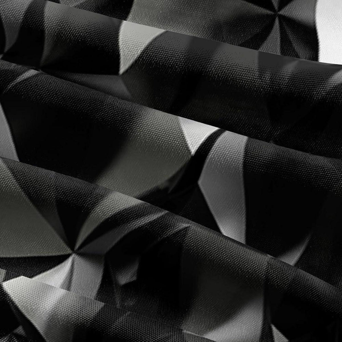 3D Geometrie Bettwäsche Set 135x200cm Grau Schwarz Mikrofaser