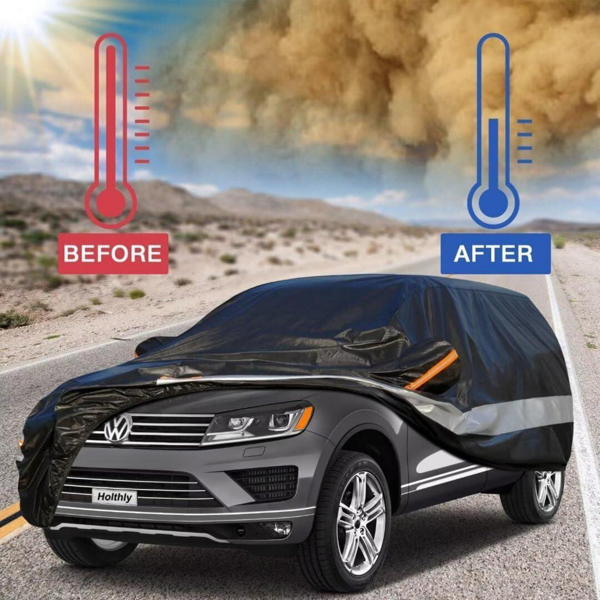 Auto Abdeckplane Volkswagen Tiguan (2008-2017) Wasserdicht & Atmungsaktiv