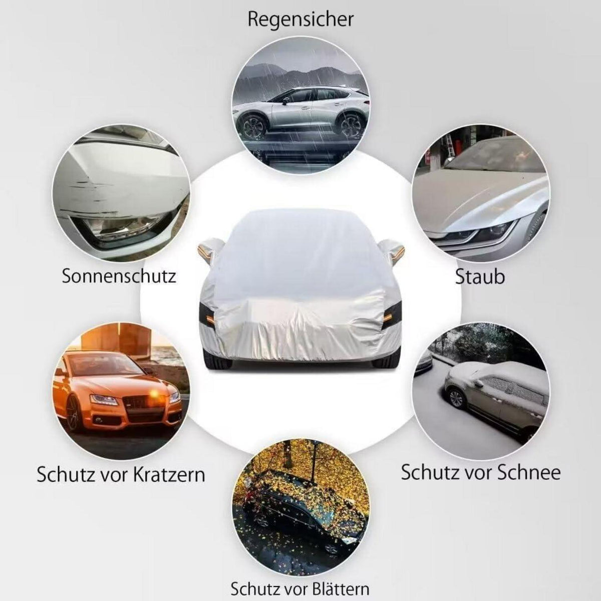 Auto Abdeckplane Audi A3 (2013-2024) Wasserdicht & Atmungsaktiv