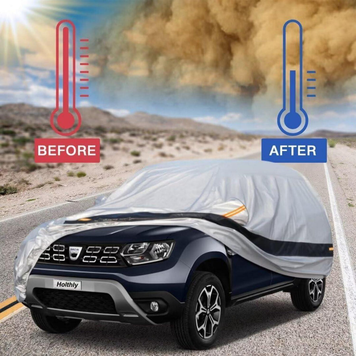 Auto Abdeckplane Renault Duster (2012-2024) Wasserdicht & Atmungsaktiv