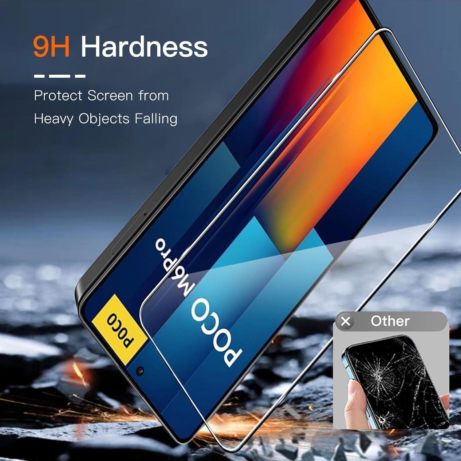 Schutzfolie Xiaomi POCO M6 Pro Panzerglas 6er Set