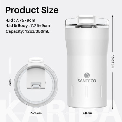 Thermobecher 350ml Edelstahl Doppelwandig isoliert - 8