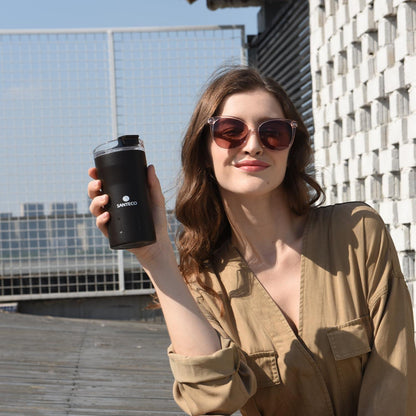Thermobecher 350ml Edelstahl Doppelwandig isoliert Heiß 8 Std. auslaufsicher