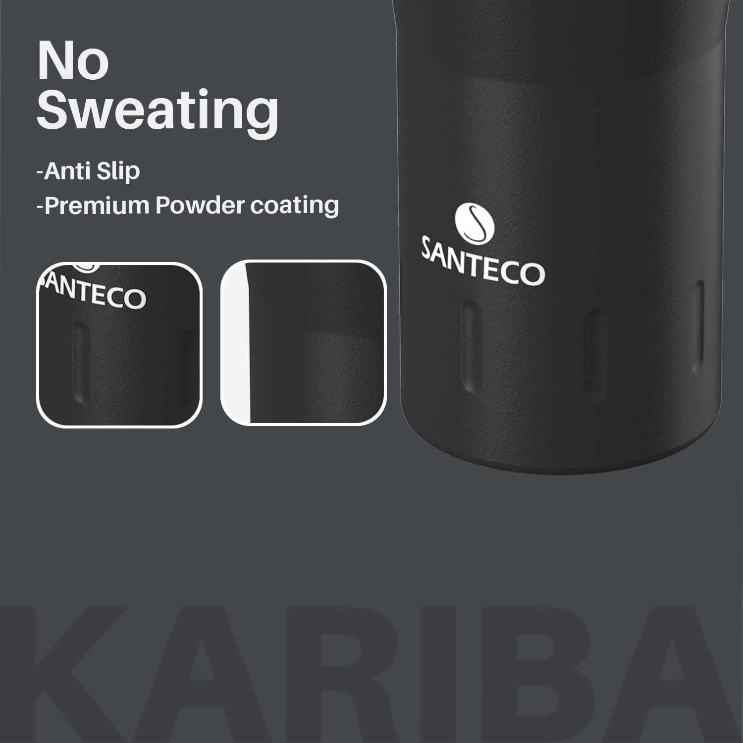Thermobecher 350ml Edelstahl isoliert Schwarz Doppelwandig-Kaffeebecher to go BPA-frei
