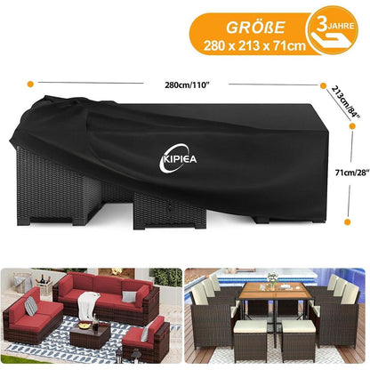 Gartenmöbel Abdeckung Wasserdicht 280x213x71cm