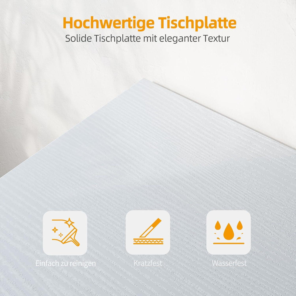 L-förmiger Schreibtisch 100x70cm mit USB & Typ C
