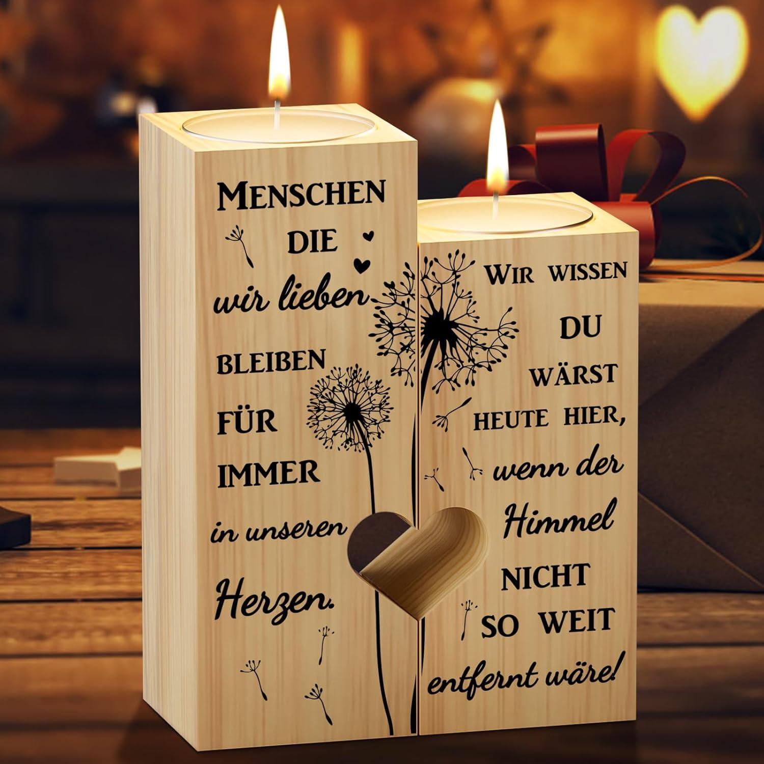 KAAYEE Herzförmiger Kerzenhalter für Trauernde