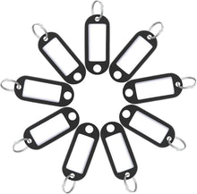 20er Pack Schlüsselanhänger Weichplastik Schwarz 5 cm