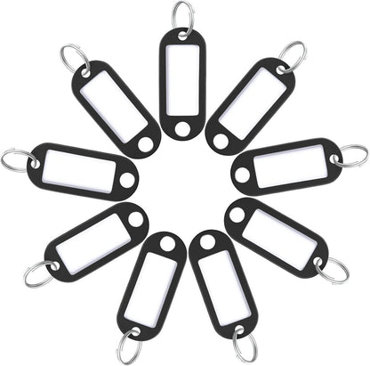 20er Pack Schlüsselanhänger Weichplastik Schwarz 5 cm