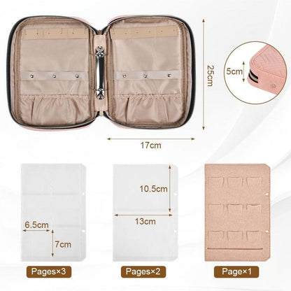 Aucuu Schmucktasche Organizer Reise Schmuckaufbewahrung
