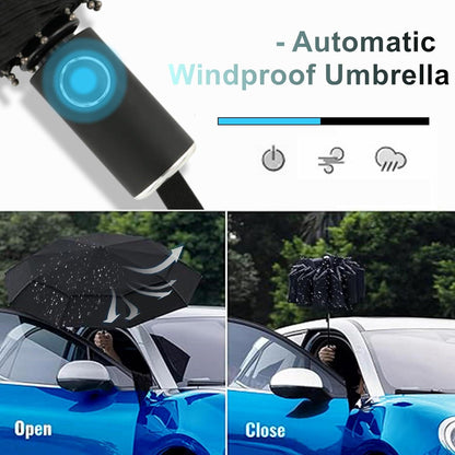 Premium Regenschirm Sturmfest Taschenschirm Winddicht Automatikschirm