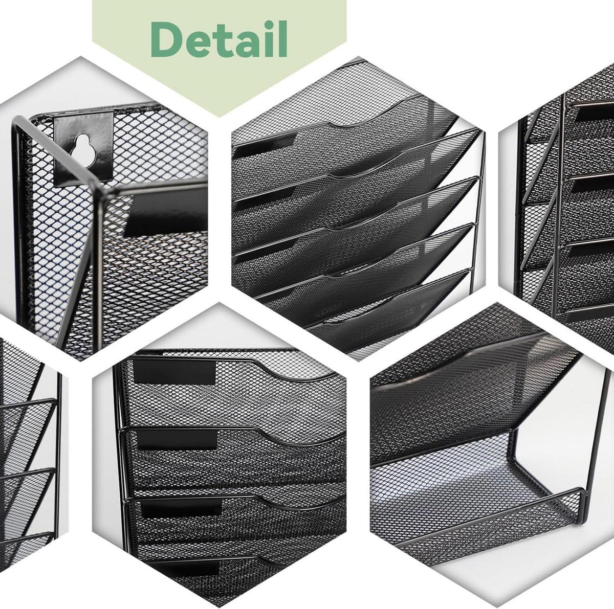Zeitschriftenhalter Wand Organizer A4 11 Ebenen Metallnetz