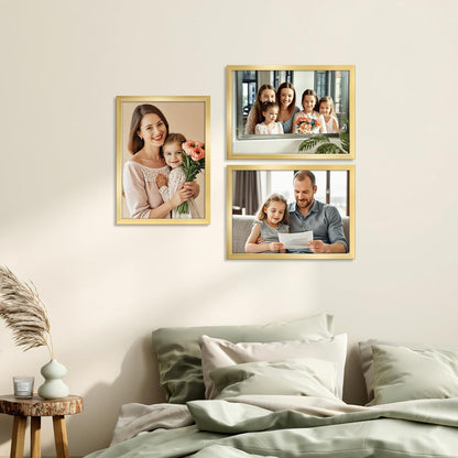 Gold Bilderrahmen A4 für Fotos und Kunstwerke