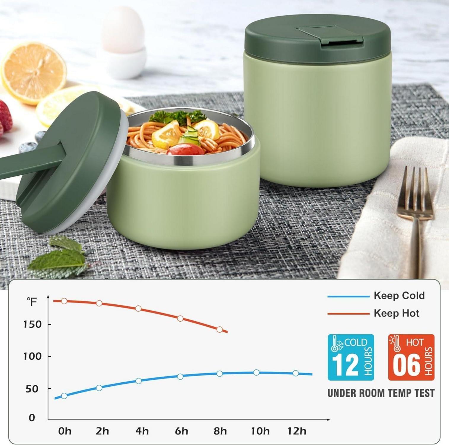 Itslife Thermobehälter 350ml Edelstahl Kinder Lunchbox Warmhaltebehälter
