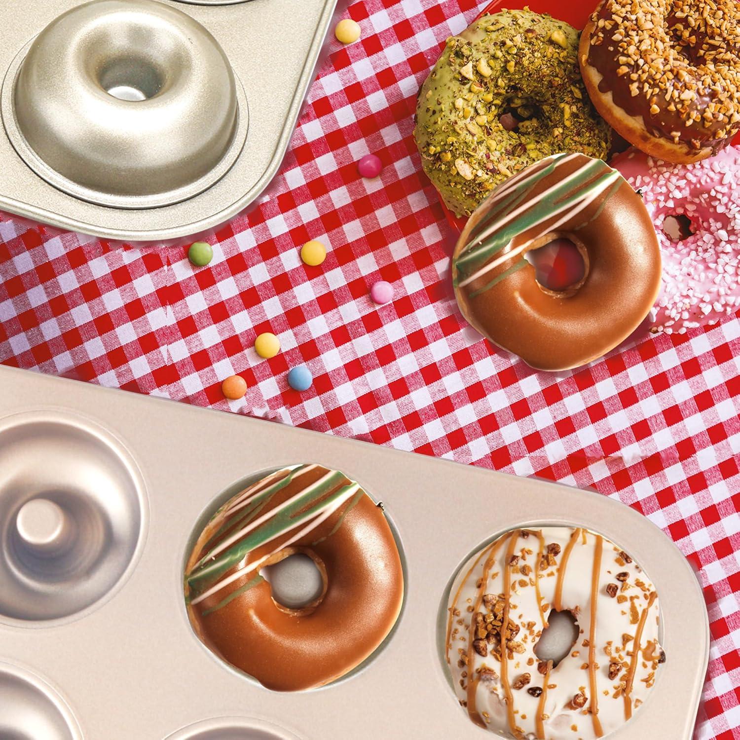Donut Backform 2 Stück Herzform Runde Donut-Backblech Ø6.4cm