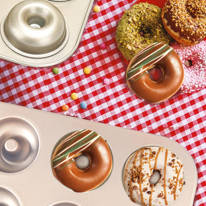 Donut Backform 2 Stück Herzform Runde Donut-Backblech Ø6.4cm