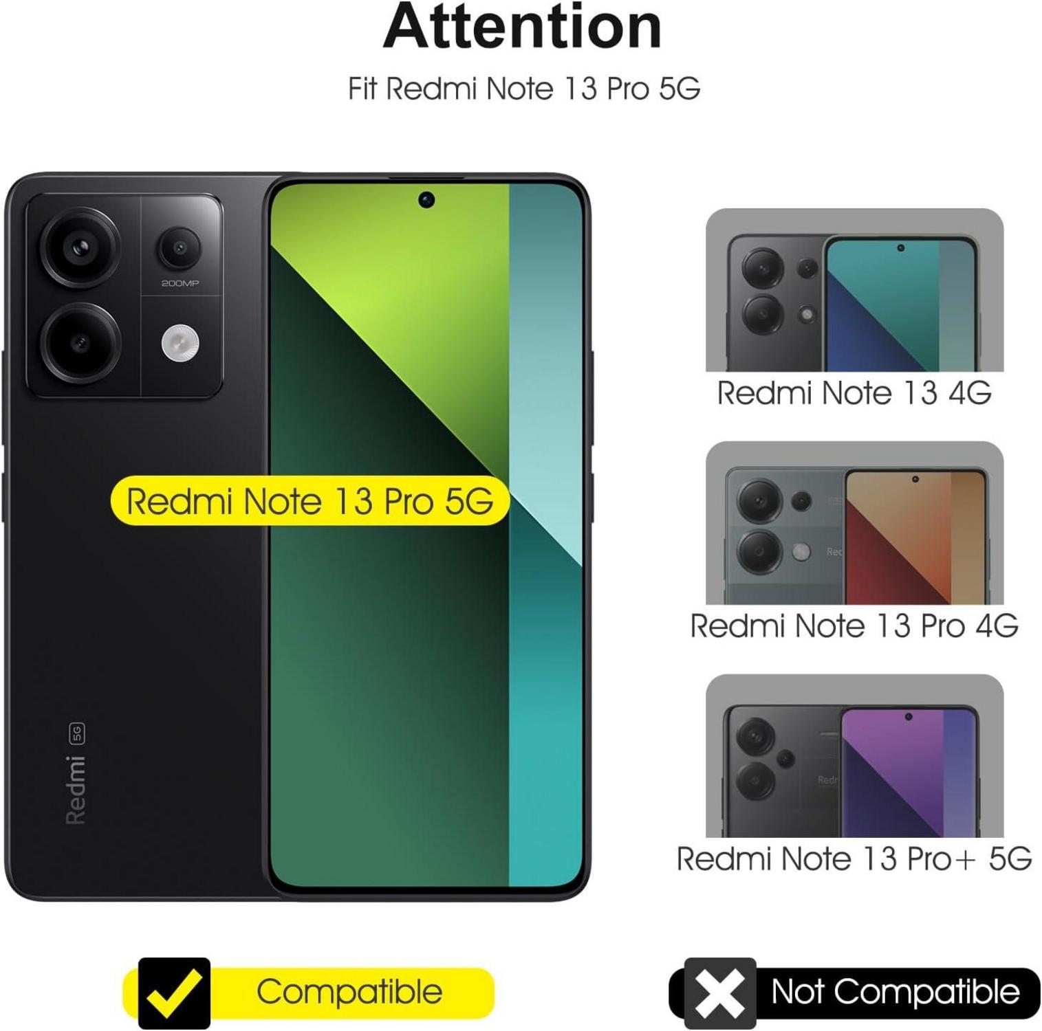 Displayschutzfolie Xiaomi Redmi Note 13 Pro 5G Panzerglas 9H