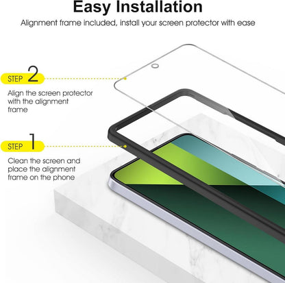 Displayschutzfolie Panzer Glas Xiaomi Redmi Note 13 Pro 5G 9H Härte Anti-Kratzen