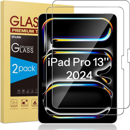 Panzer Schutz Glas für iPad Pro 13 Zoll M4 (2024), 9H