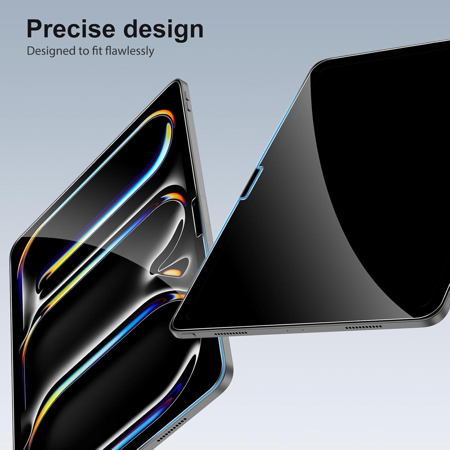 Panzer Schutz Glas für iPad Pro 13 Zoll M4 (2024), HD-Klarheit, 9H