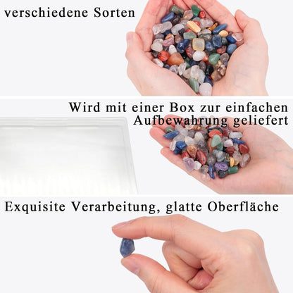Natur Dekorative Steine 225g 0,8-1cm Aquarium Landschaftsbau