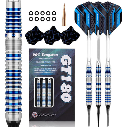 WIN.MAX Dartpfeile 90% Tungsten 3 Stück 16-28g Profi Darts