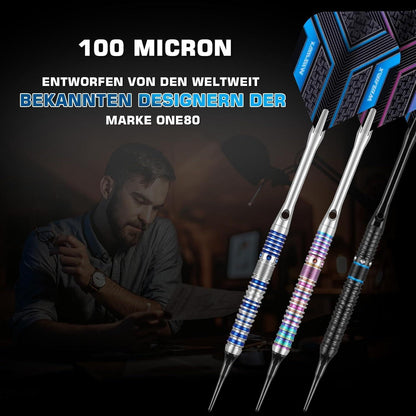 WIN.MAX Dartpfeile 90% Tungsten 3 Stück 16-28g Profi Darts