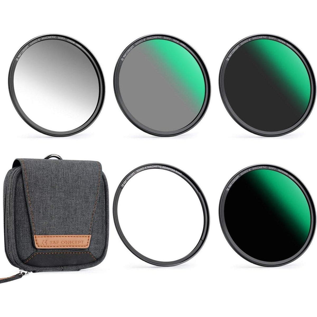 Magnetisches Filterset 46mm mit Adapterring und Tasche