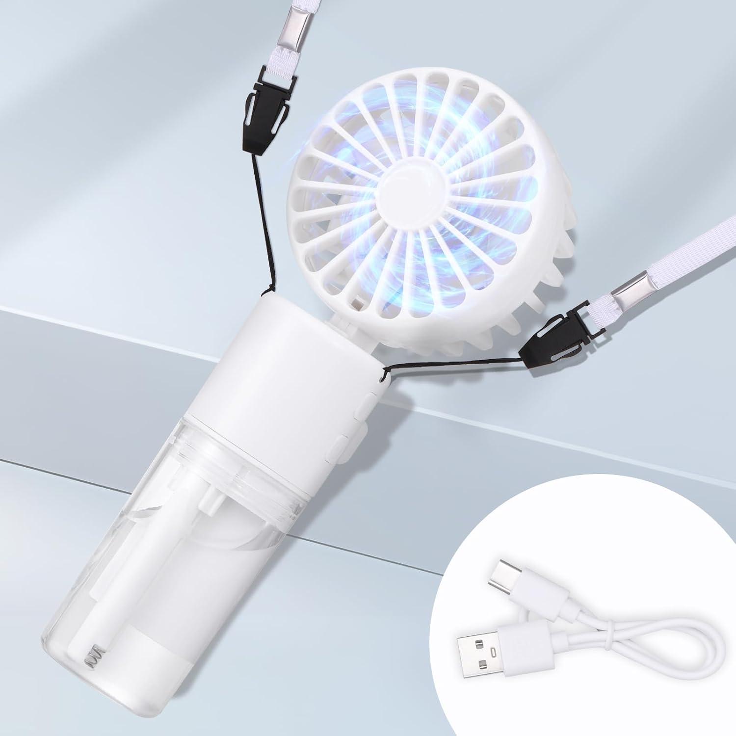 Tragbarer Handventilator mit Wassernebel 4000mAh Mini