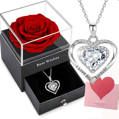 Ewige Rose Geschenkbox Konservierte Blumen Rosen Romantisch