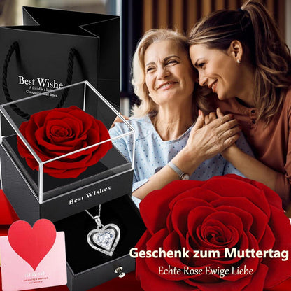 Konservierte Ewige Rose Geschenkbox mit