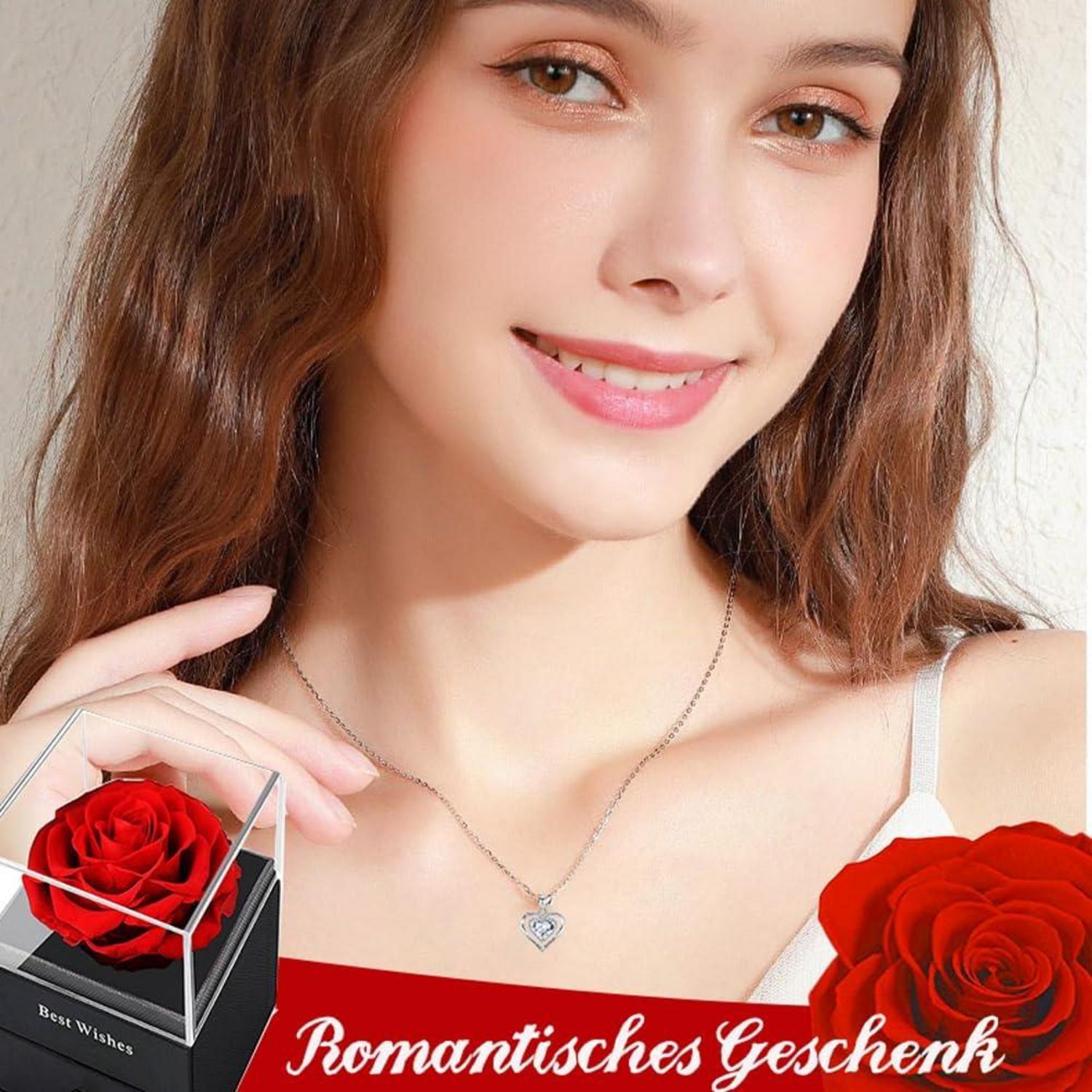 Willuck Ewige Rose Geschenkbox Konservierte Blumen Romantisch Geschenk