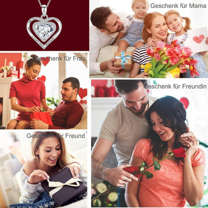 Ewige Rose Geschenkbox mit Halskette für Frauen - Valentinstag Muttertag