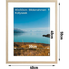 Kollyseek Bilderrahmen 40x50cm MDF Acrylglas-Holz Wohnzimmer
