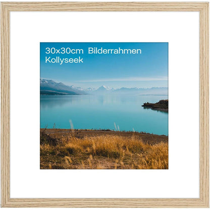 Bilderrahmen 30x30 cm MDF Acrylglas holz Aufhängen