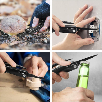 Multitool Hammer 12 in 1 Geschenk für Männer Vatertag Camping